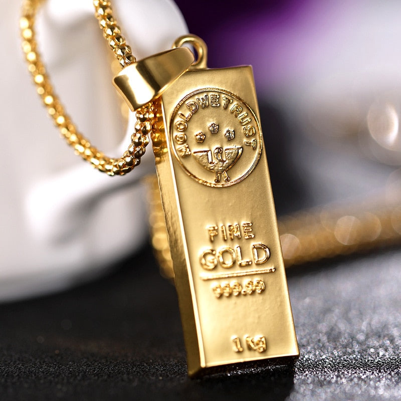 Gold Bar Necklace