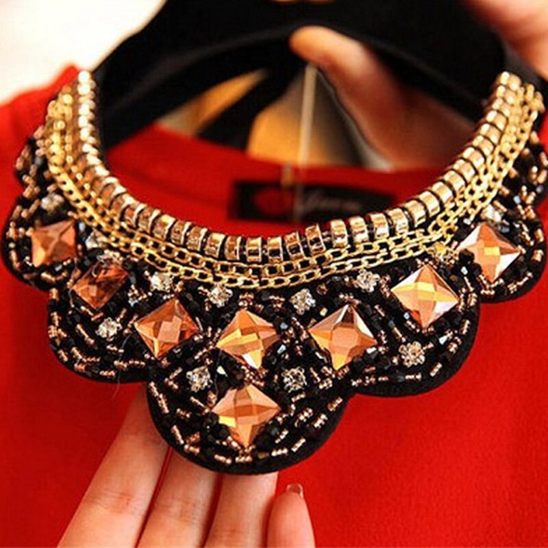 Crystal Elegance Statement Choker Necklace