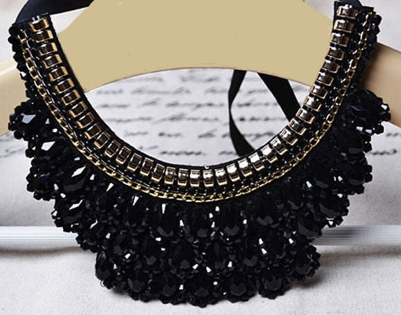 Crystal Elegance Statement Choker Necklace