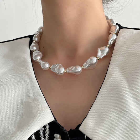 Elegant Baroque Pearl Necklace