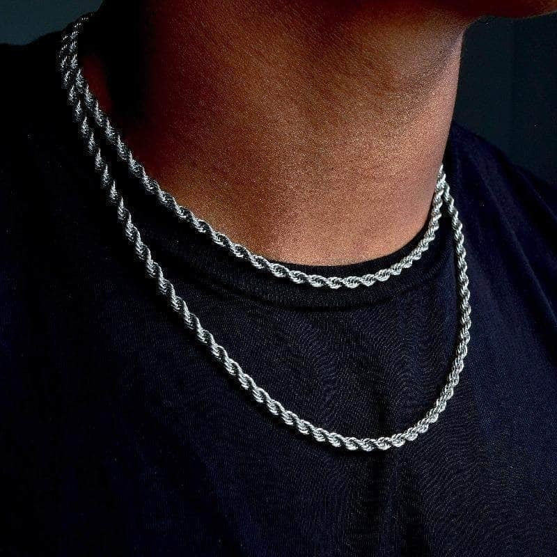 Durable Twisted Rope Links Collar Necklace