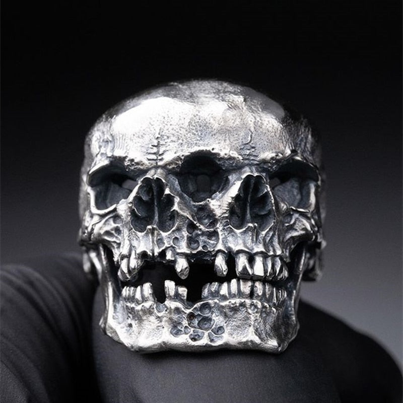 Gothic Skeleton Biker Rings for Men