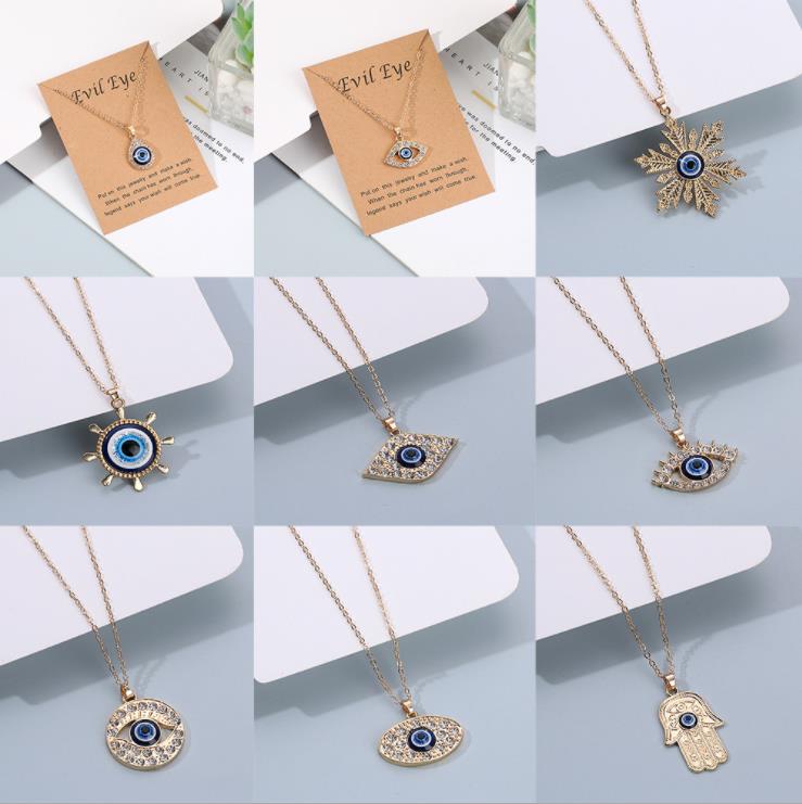 turkish Blue Evil Eye Protective Necklace