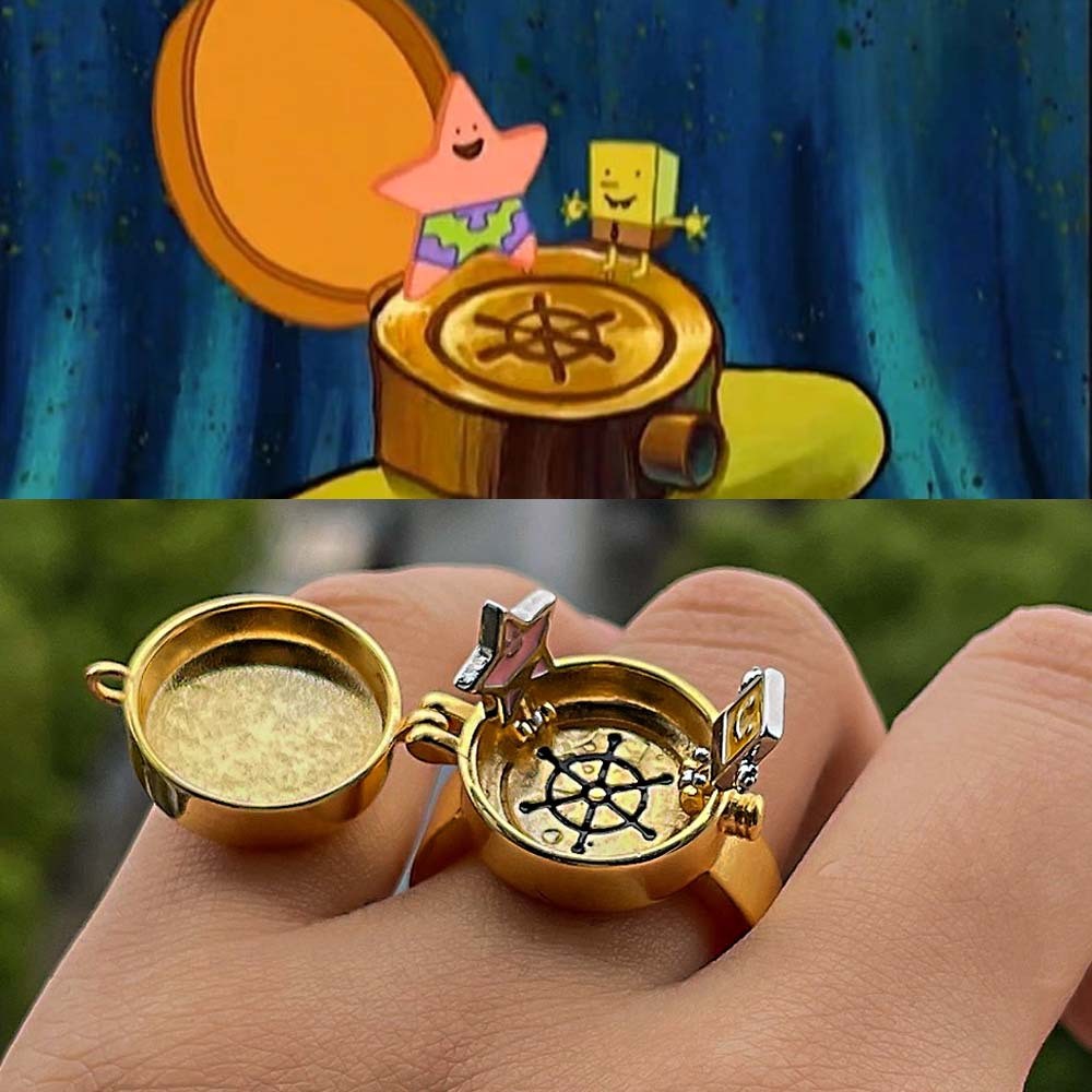 Best Friends Forever (BFF) Cartoon Character Rings