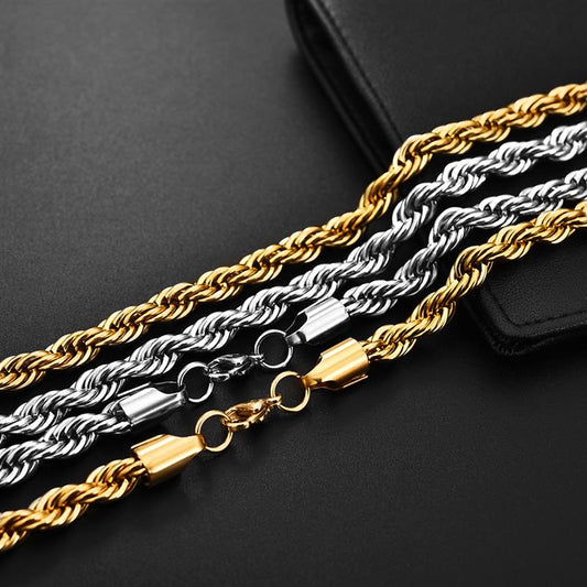 Timeless Gold Rope Chain Necklace