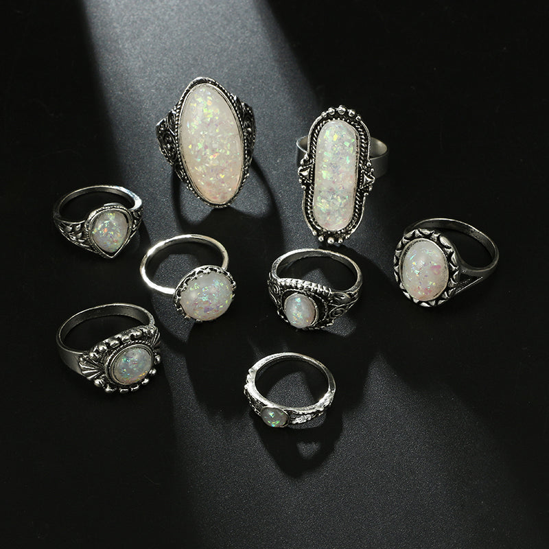 Stylish Antique Silver Color Rings Sets