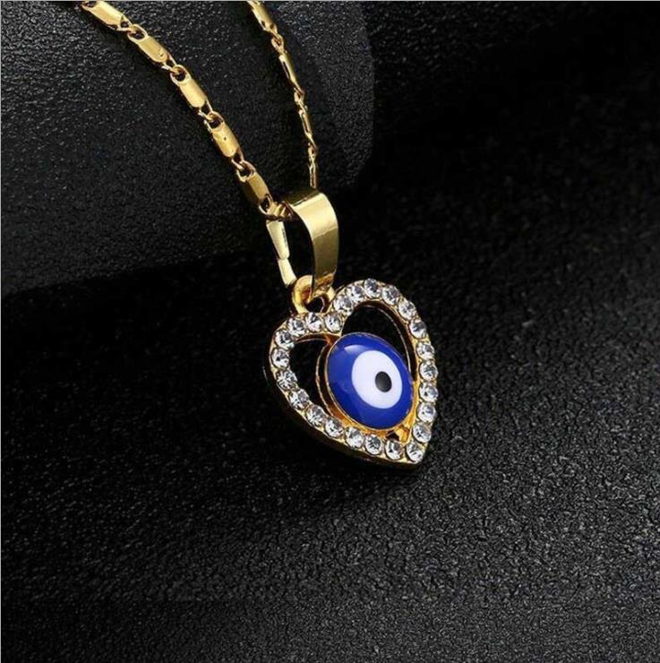 turkish Blue Evil Eye Protective Necklace