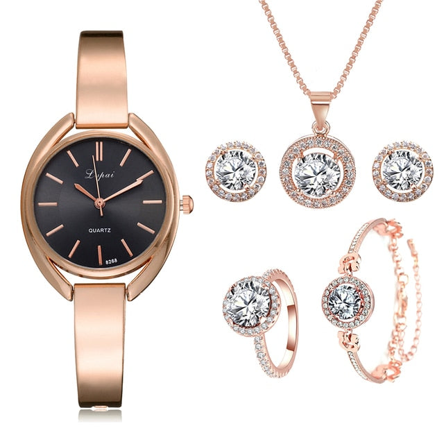 Radiant Elegance Crystal Watch Set