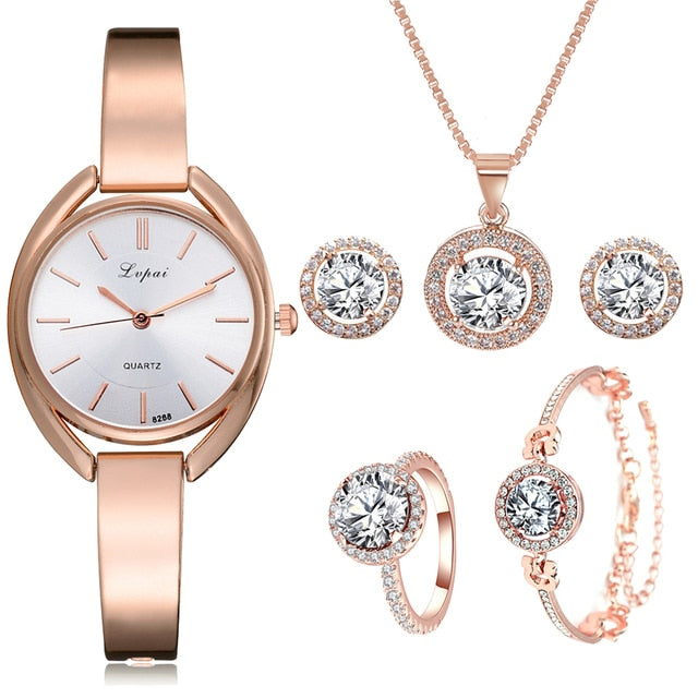 Radiant Elegance Crystal Watch Set