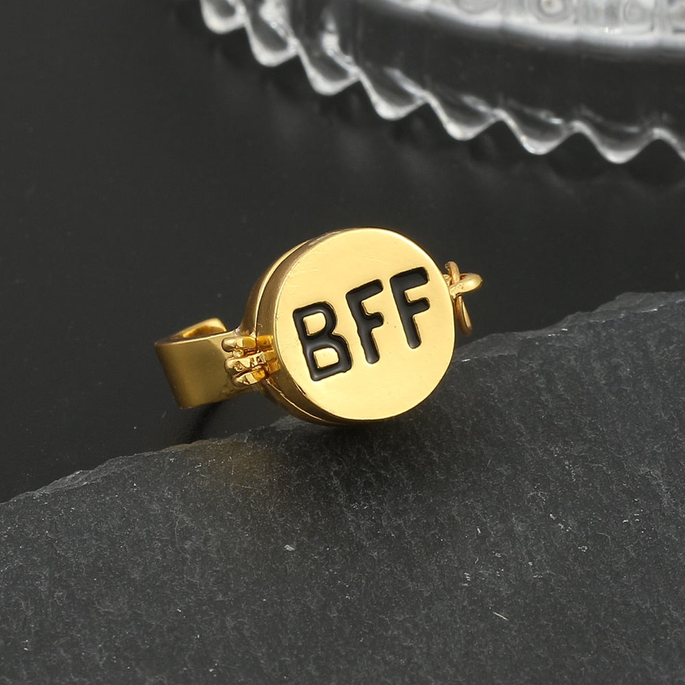 Best Friends Forever (BFF) Cartoon Character Rings