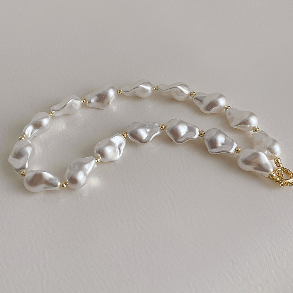 Elegant Baroque Pearl Necklace