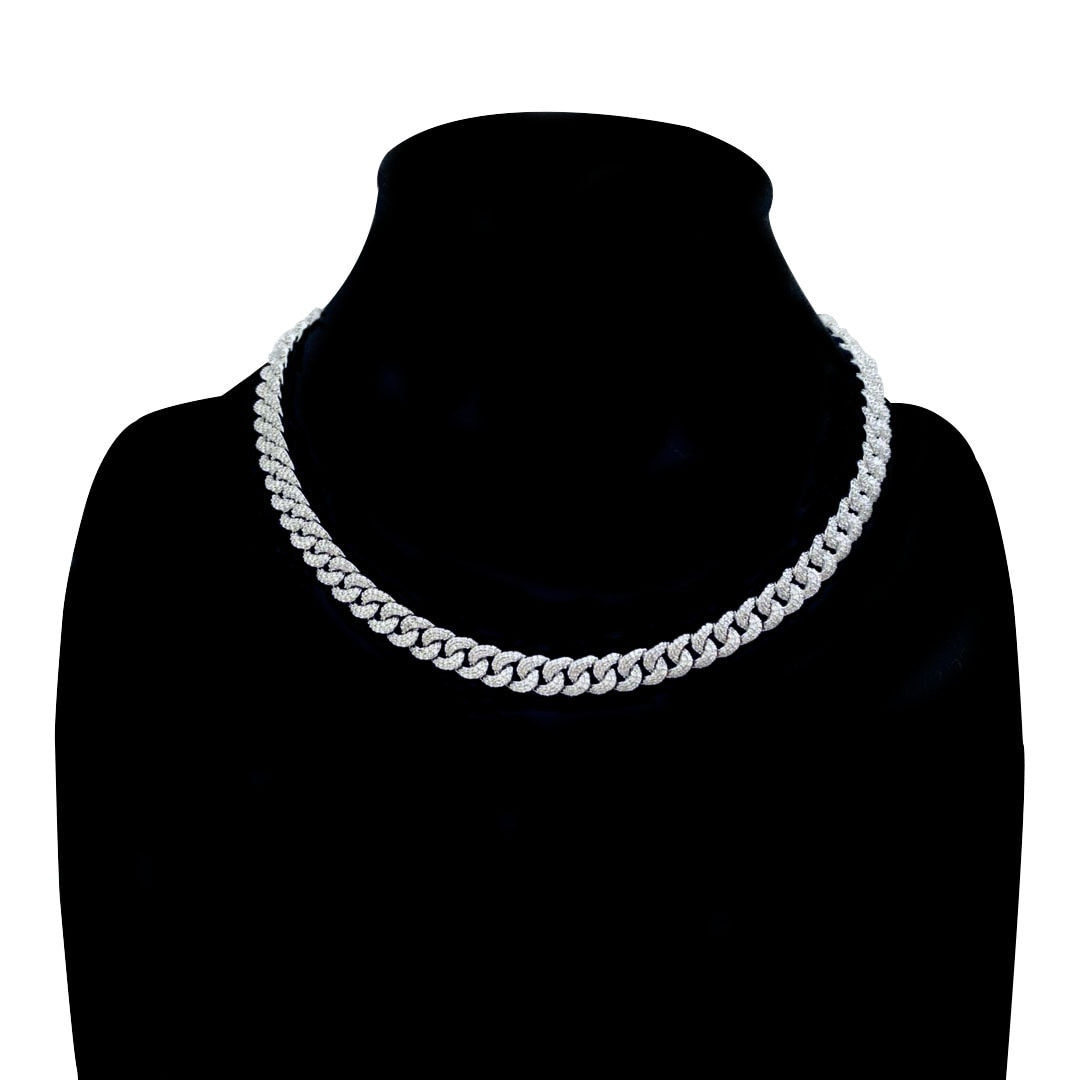 Luxurious Iced Out Bling CZ Necklace