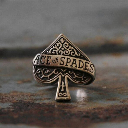 Ace Of Spades Poker Masterpiece Ring