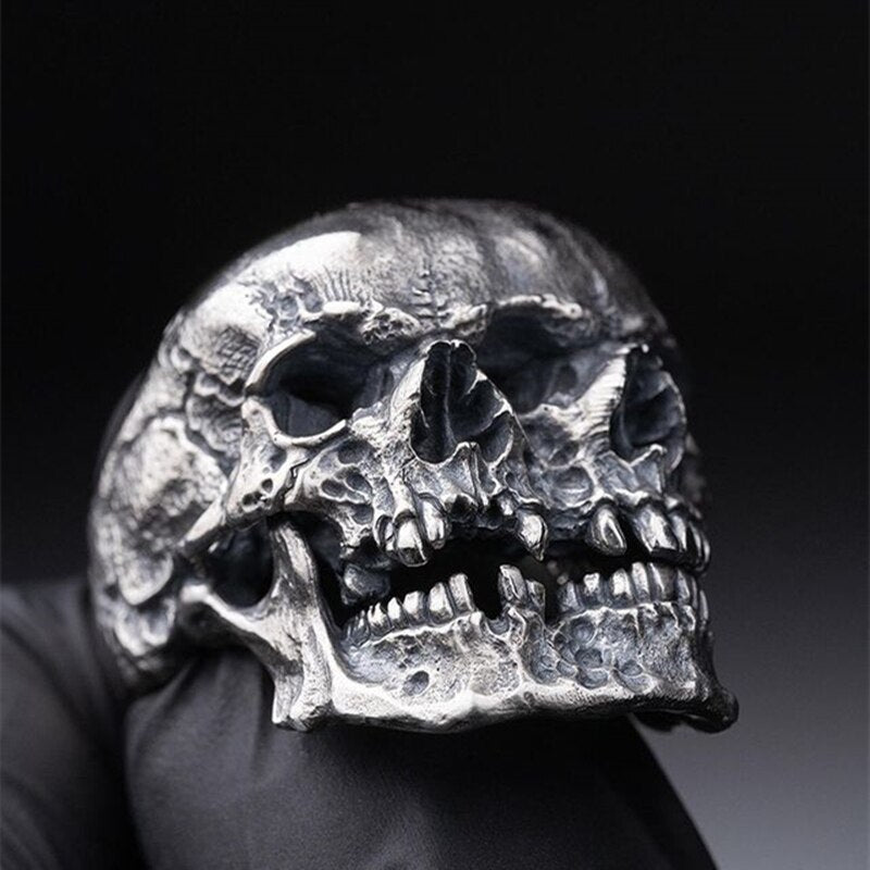 Gothic Skeleton Biker Rings for Men