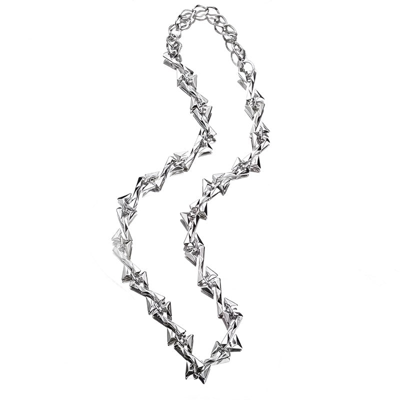 Trendy Z Letter Chain Stainless Steel Necklace