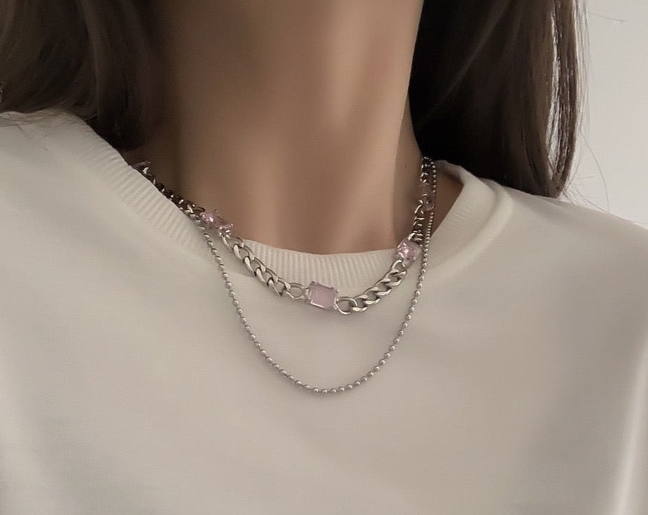 Cupid's Crystal Bow Choker Necklace